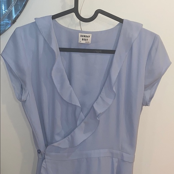 Sunday Best Ruffle Wrap Dress - Picture 2 of 8